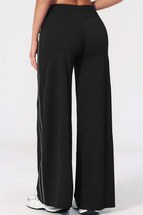 The Evoke Crop Top Straight Leg Pants 2-Piece Set