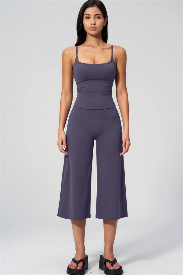 The Nexus Tank Top Wide-Leg Crop 2-Piece Set