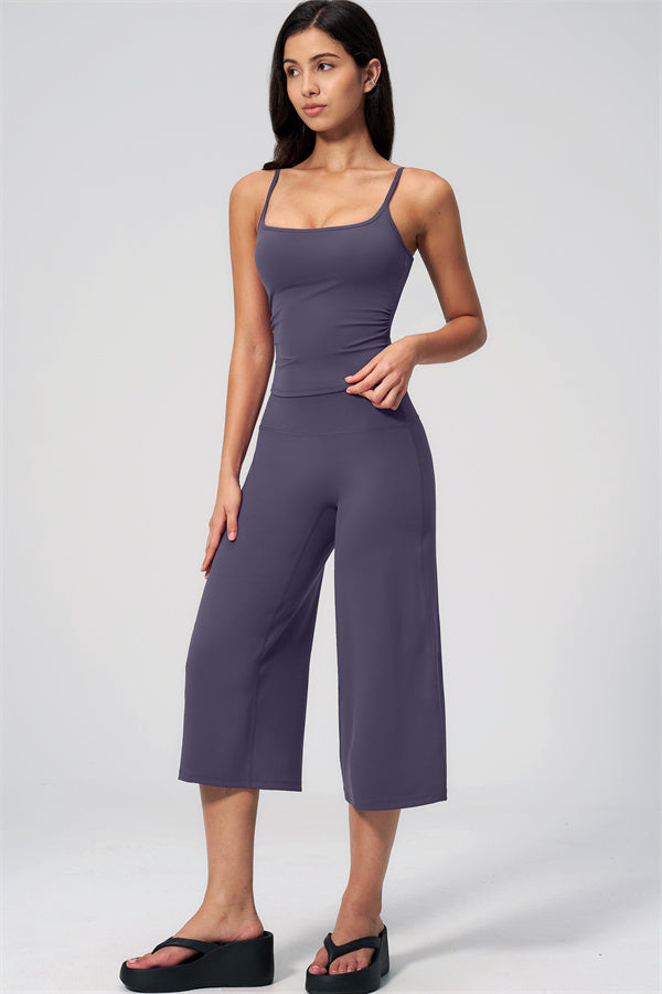 The Nexus Tank Top Wide-Leg Crop 2-Piece Set