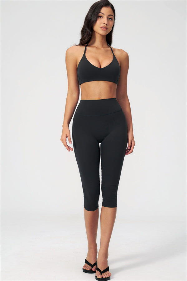 The Twirl Sports Bra Capri Leggings 2-Piece Set