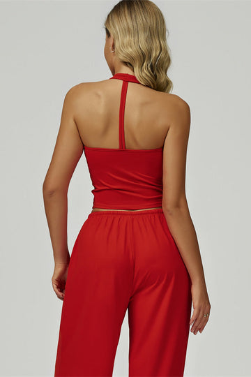 The Sprint Halter Tank Top Sweatpants 2-Piece Set
