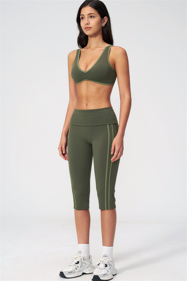 The Evoke Sports Bra Capri Leggings 2-Piece Set