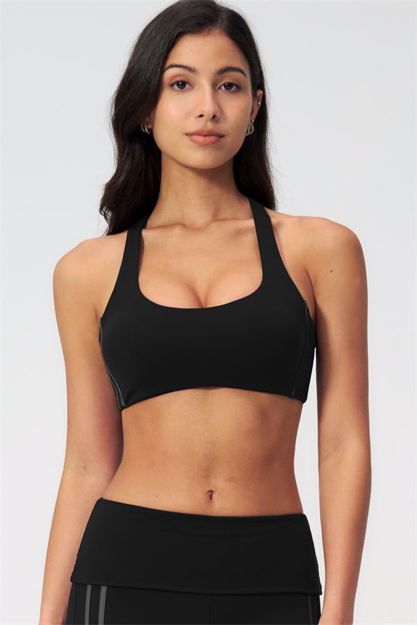 The Evoke Racerback Sports Bra Straight Leg Pants 2-Piece Set