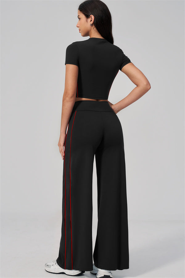 The Breathe T-shirt Straight Leg Pants 2-Piece Set