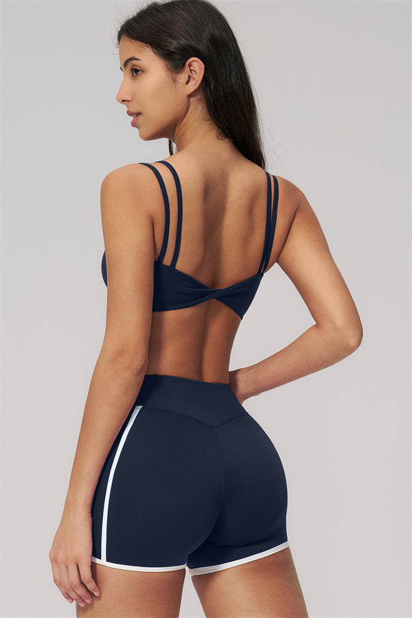 The Clarity Dual Strap Sports Bra Shorts 2-Piece Set