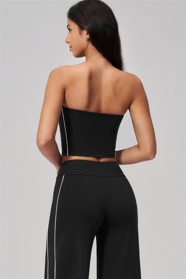 The Breathe Tube Top Straight Leg Pants 2-Piece Set