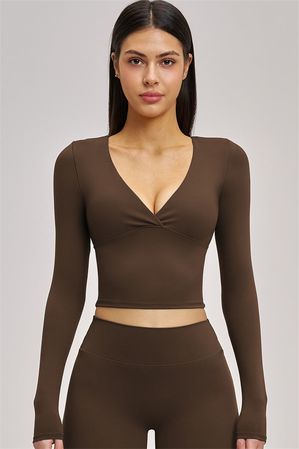 The Swoon Long Sleeve Crop top Leggings 2-Piece Set