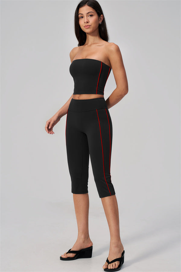 The Breathe Tube Top Capri Leggings 2-Piece Set