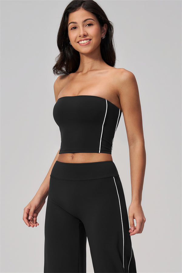 The Breathe Tube Top Straight Leg Pants 2-Piece Set