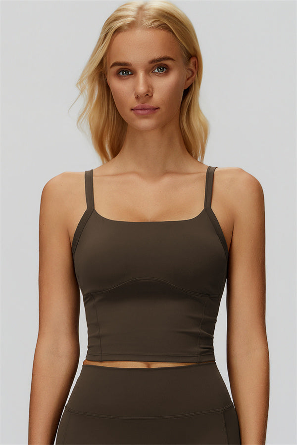 The Fyra Crop Tank Flared Leggings 2-Piece Set