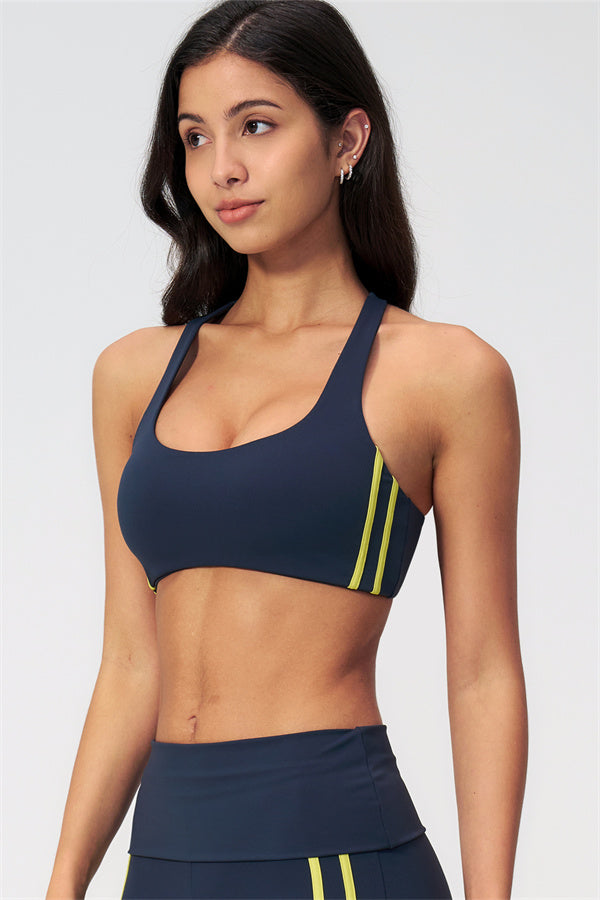 The Evoke Racerback Sports Bra Straight Leg Pants 2-Piece Set