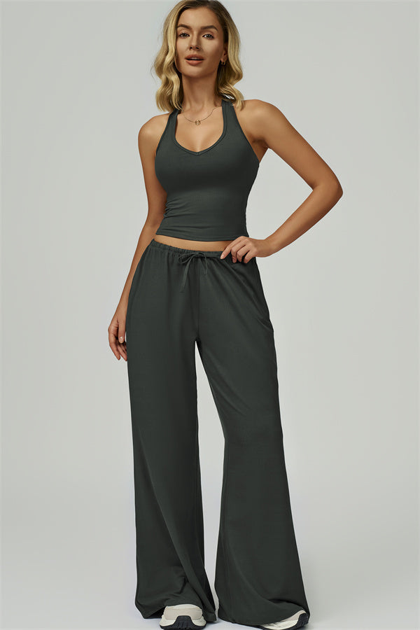 The Sprint Halter Tank Top Sweatpants 2-Piece Set