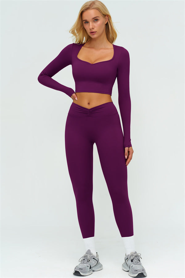 The Lushness Long Sleeve Crop top