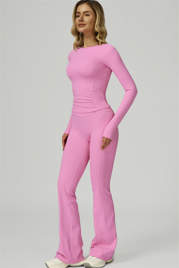 The FlexFit Active Top Flared Leggings 2-Piece Set
