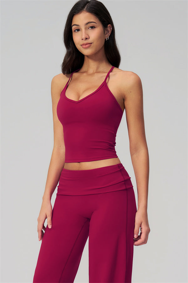 The Daring Tank Top Straight Leg Pants 2-Piece Set