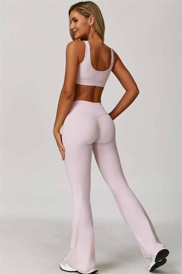 The Lavish Sports Bra Flared Leggings 2-Piece Set