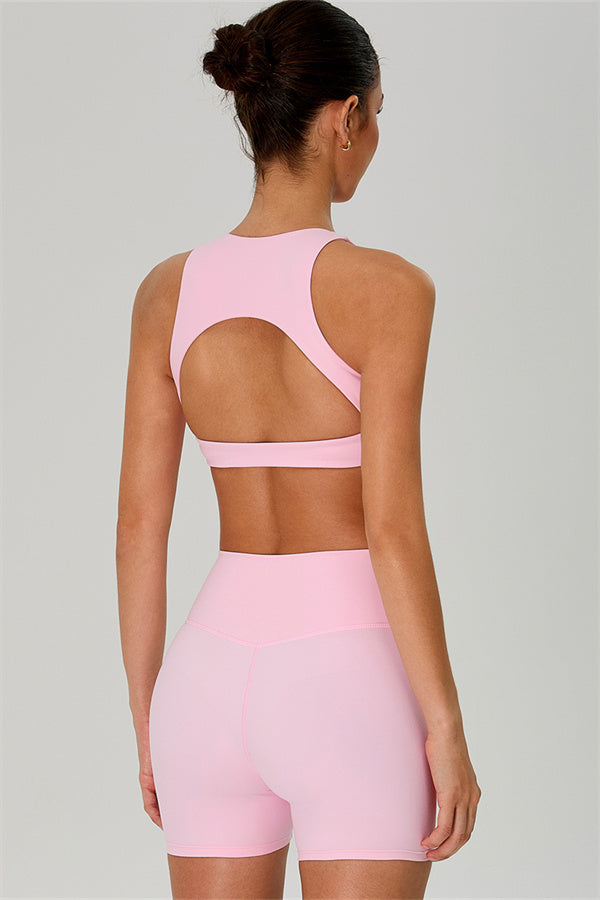 The Jewel Crop Top Crossover Shorts 2-Piece Set