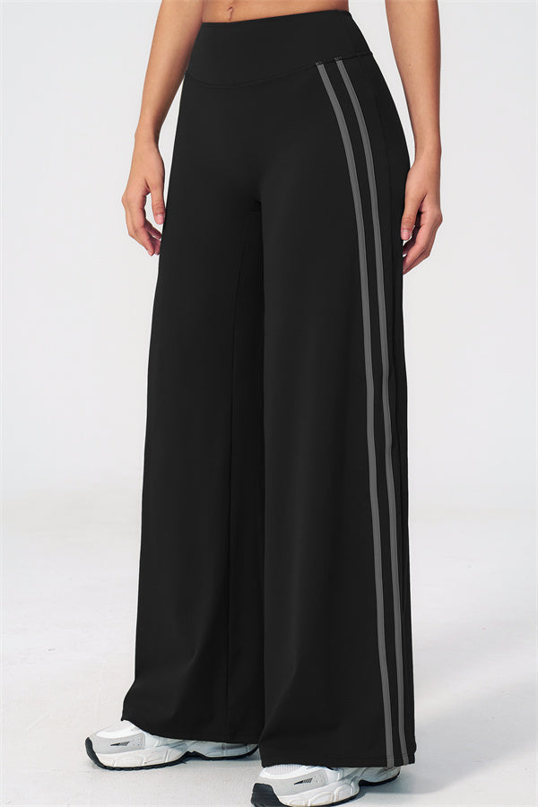 The Evoke Crop Top Straight Leg Pants 2-Piece Set