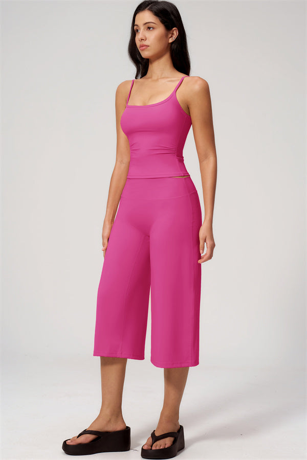The Nexus Tank Top Wide-Leg Crop 2-Piece Set