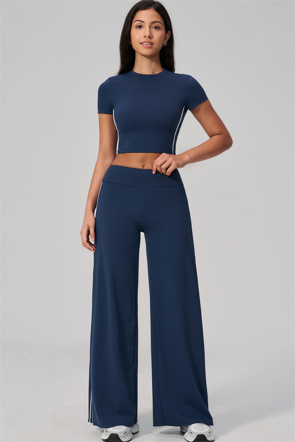 The Breathe T-shirt Straight Leg Pants 2-Piece Set