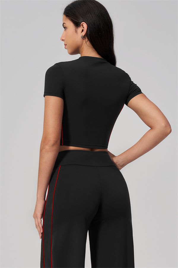 The Breathe T-shirt Straight Leg Pants 2-Piece Set
