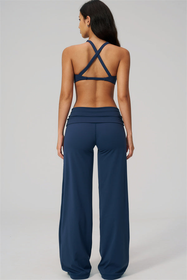 The Daring Sports Bra Straight Leg Pants 2-Piece Set