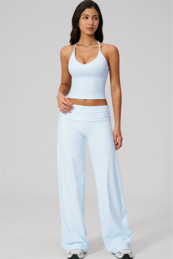 The Daring Tank Top Straight Leg Pants 2-Piece Set