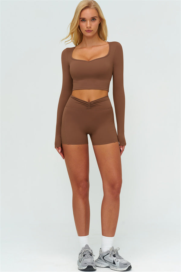 The Lushness Long Sleeve Crop top
