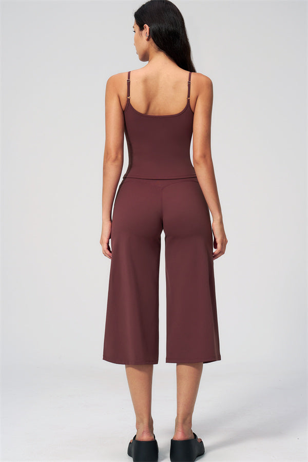 The Nexus Tank Top Wide-Leg Crop 2-Piece Set