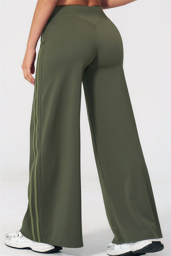 The Evoke Racerback Sports Bra Straight Leg Pants 2-Piece Set