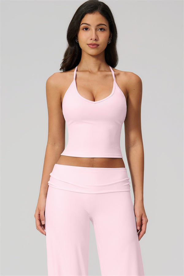 The Daring Tank Top Straight Leg Pants 2-Piece Set