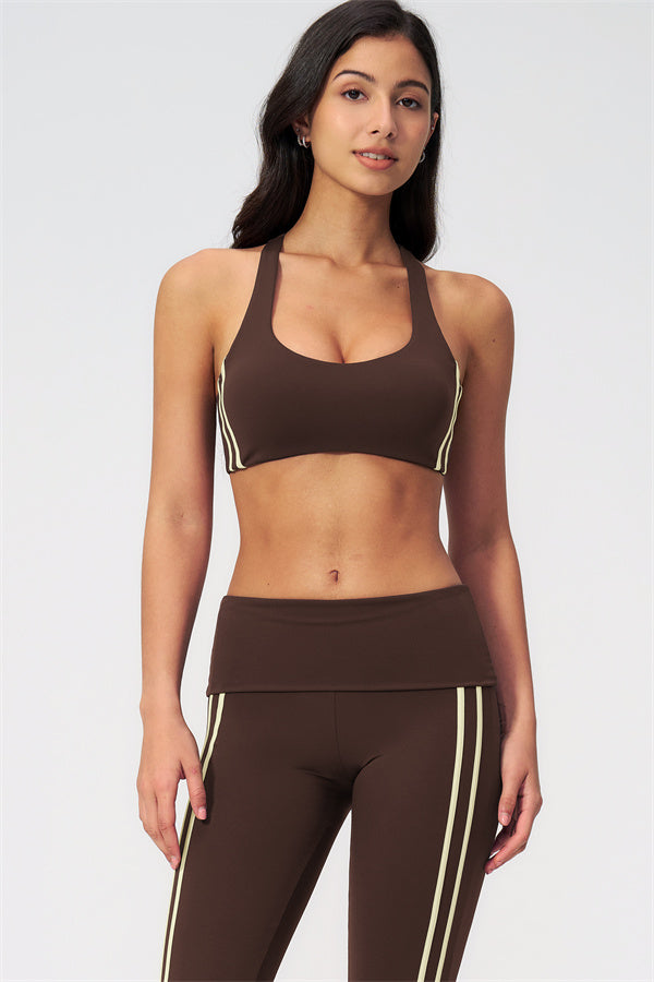 The Evoke Racerback Sports Bra Capri Leggings 2-Piece Set