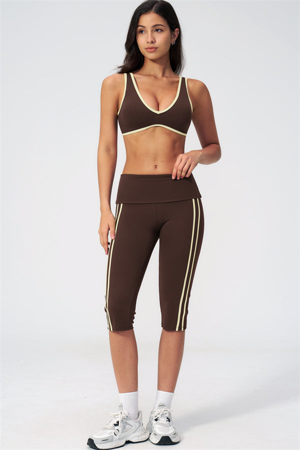 The Evoke Sports Bra Capri Leggings 2-Piece Set