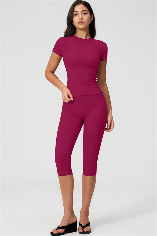 The Twirl T-shirt Capri Leggings 2-Piece Set