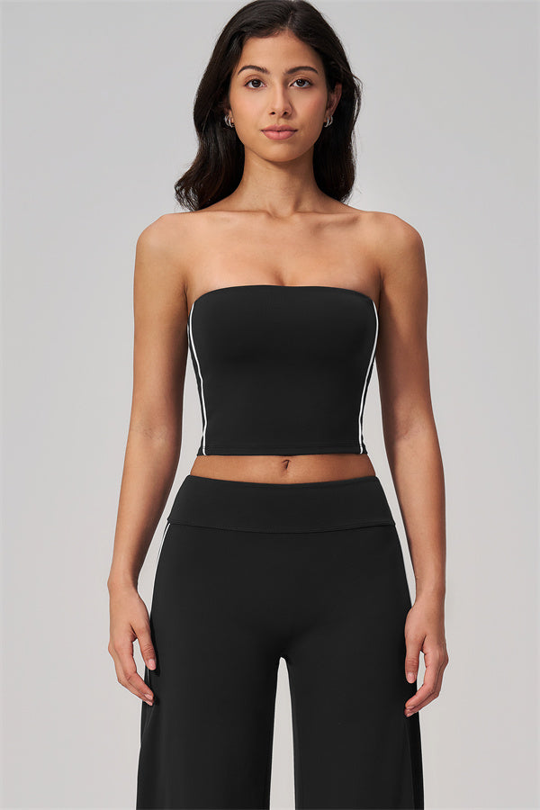 The Breathe Tube Top Straight Leg Pants 2-Piece Set