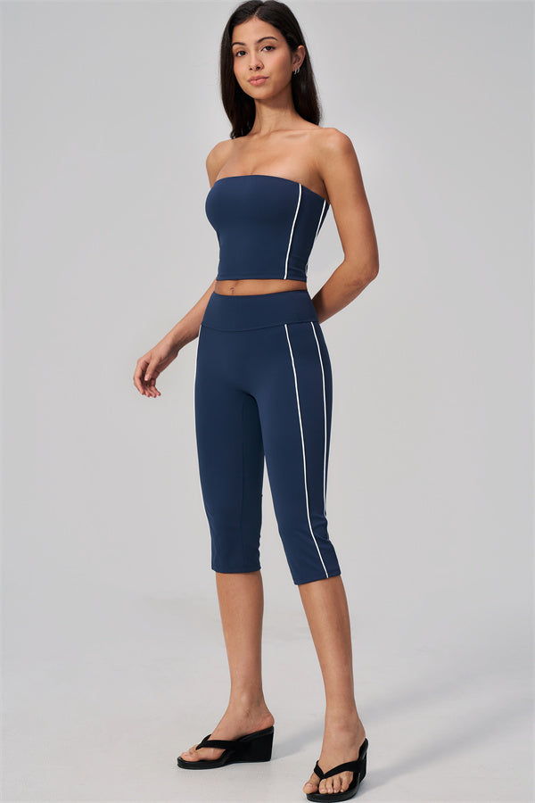The Breathe Tube Top Capri Leggings 2-Piece Set