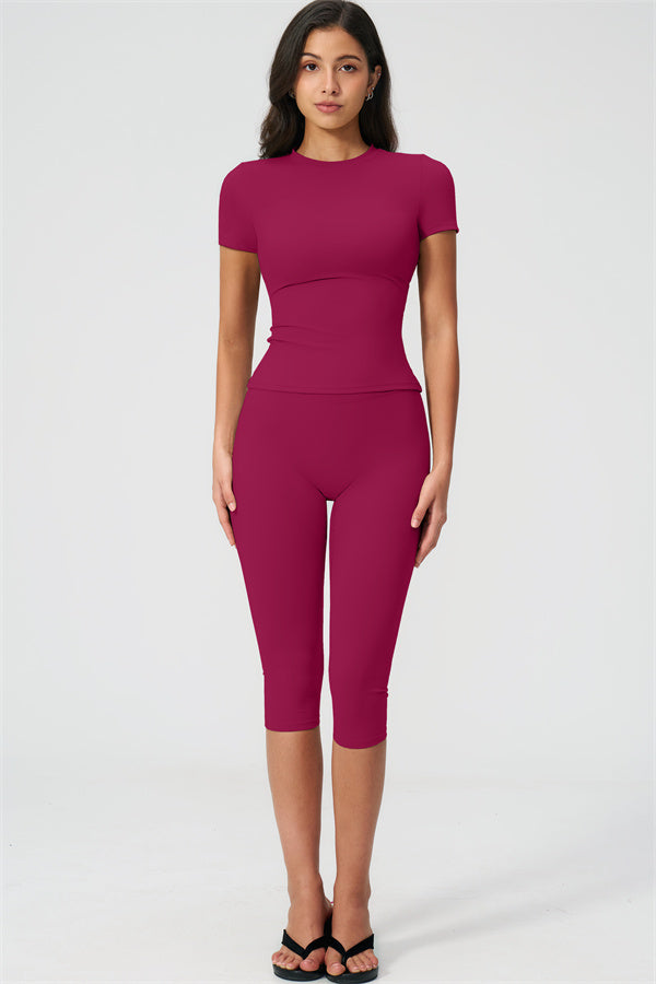 The Twirl T-shirt Capri Leggings 2-Piece Set