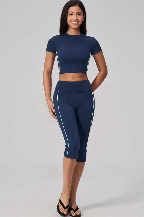 The Breathe T-shirt Capri Leggings 2-Piece Set