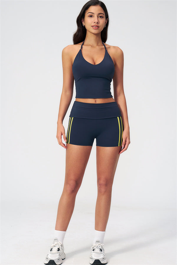 The Evoke Crop Top Shorts 2-Piece Set
