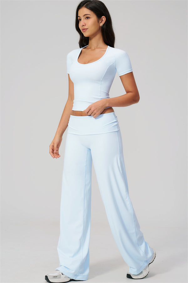 The Daring T-shirt Straight Leg Pants 2-Piece Set