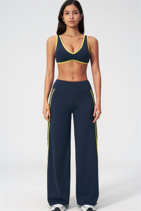 The Evoke Sports Bra Straight Leg Pants 2-Piece Set