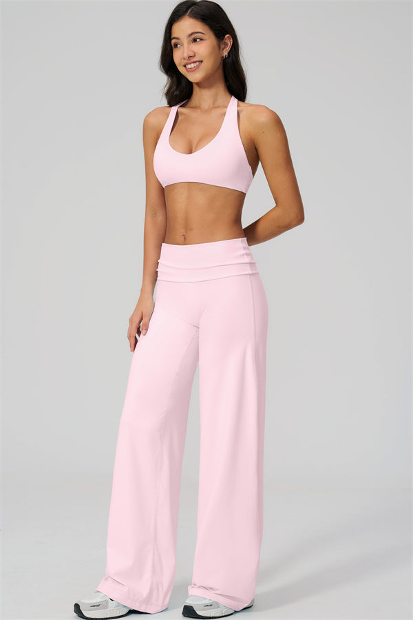 The Daring Sports Bra Straight Leg Pants 2-Piece Set