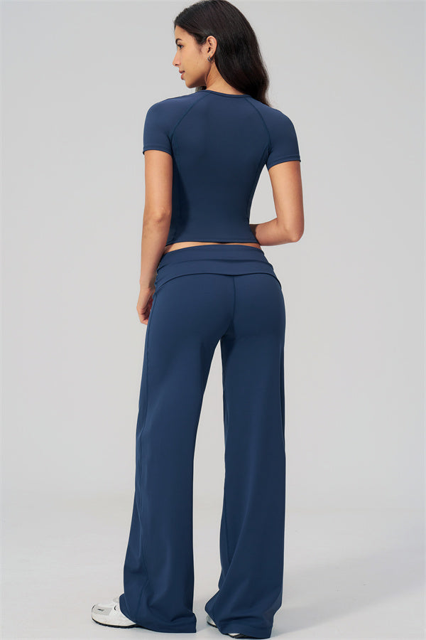The Daring T-shirt Straight Leg Pants 2-Piece Set
