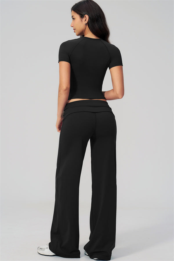 The Daring T-shirt Straight Leg Pants 2-Piece Set