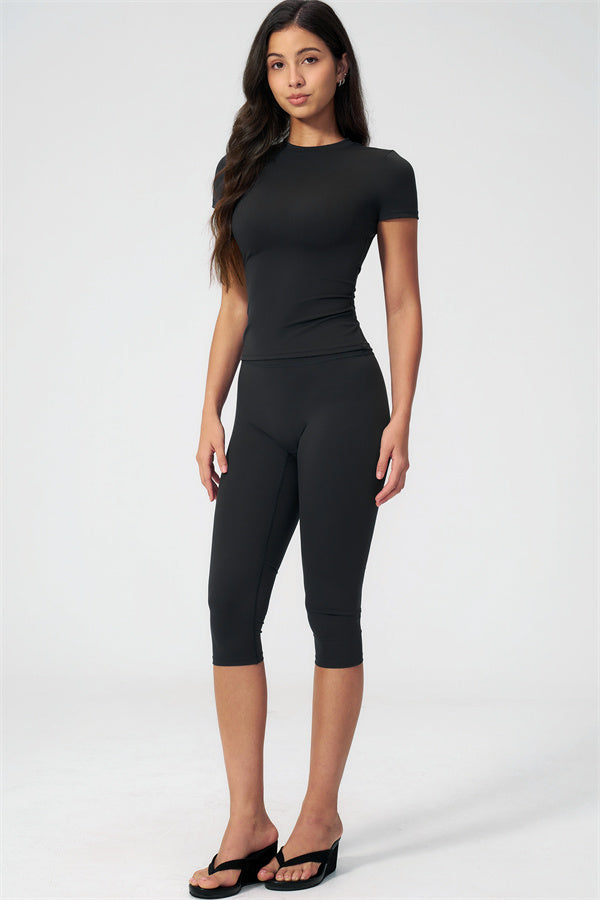 The Twirl T-shirt Capri Leggings 2-Piece Set