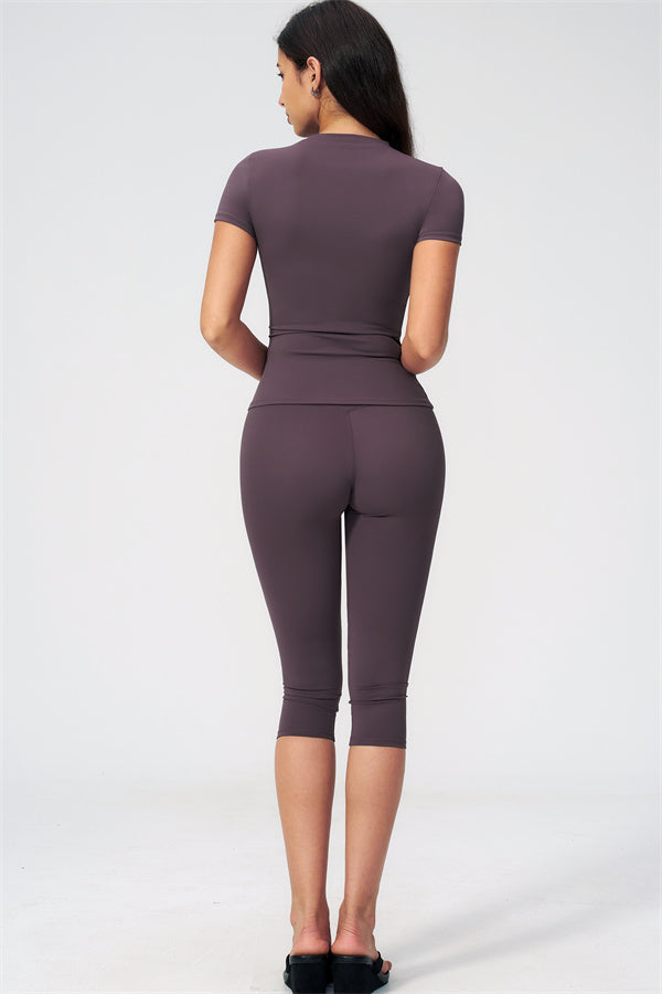 The Twirl T-shirt Capri Leggings 2-Piece Set