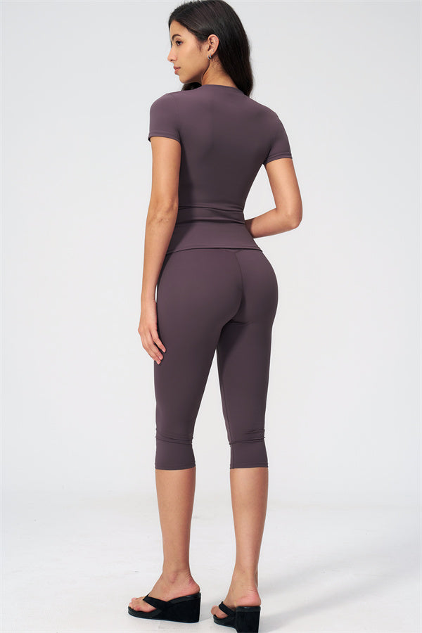 The Twirl T-shirt Capri Leggings 2-Piece Set