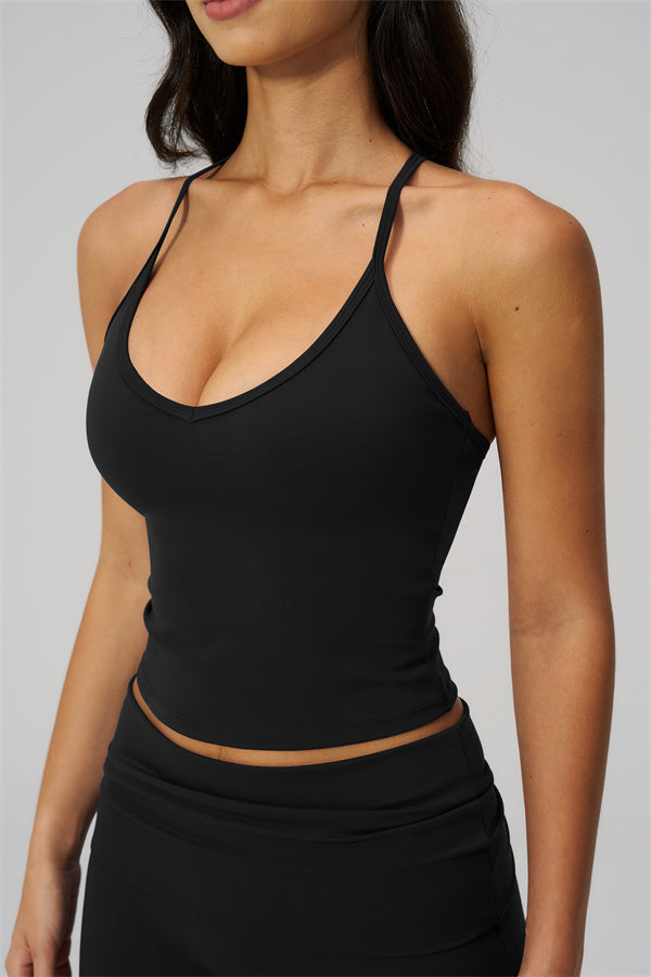 The Daring Tank Top Straight Leg Pants 2-Piece Set
