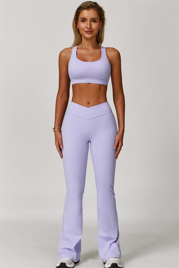 The Lavish Sports Bra Flared Leggings 2-Piece Set