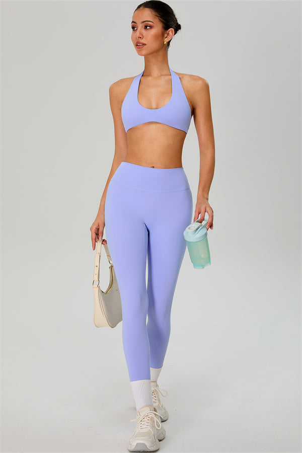 The Solid Sports Bra Leggings 2-Piece Set
